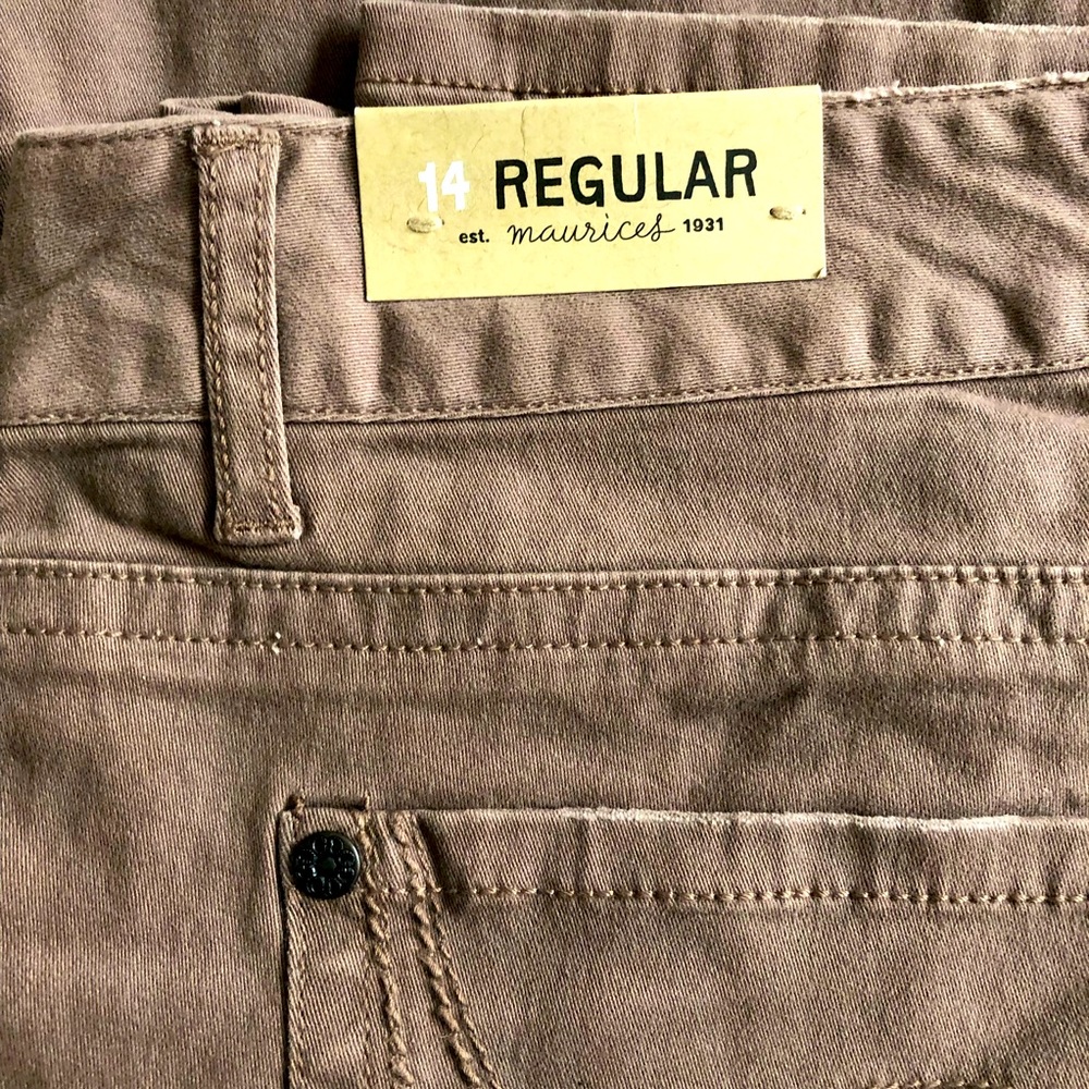 Maurices jeans. Brown size 14 regular.